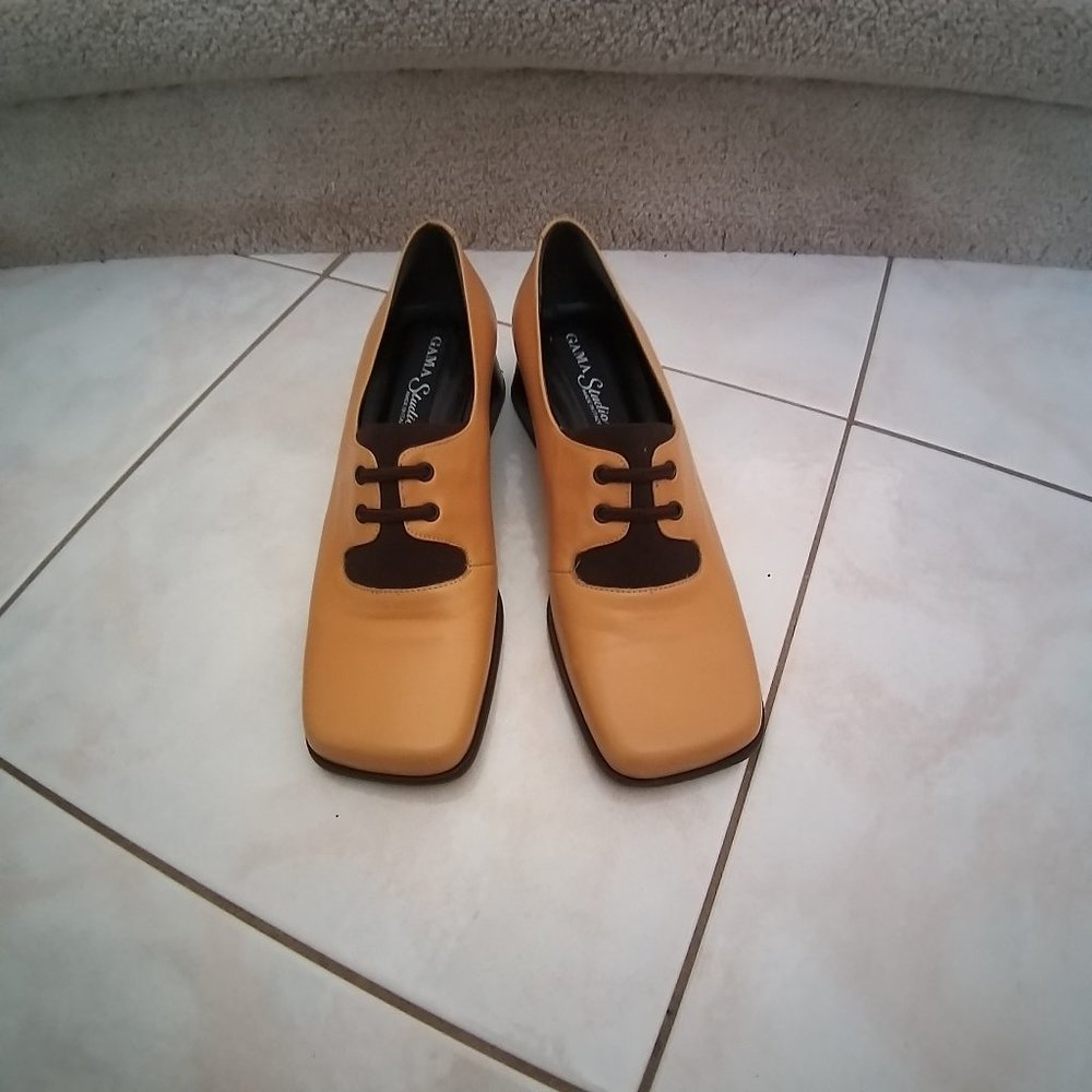 GAMA STUDIO LEATHER SHOE - MADE IN ITALY - SIZE 6  B  NEW WITHOUT BOX